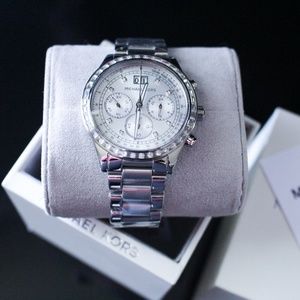 Michael Kors Brinkley Crystal Stainless Watch